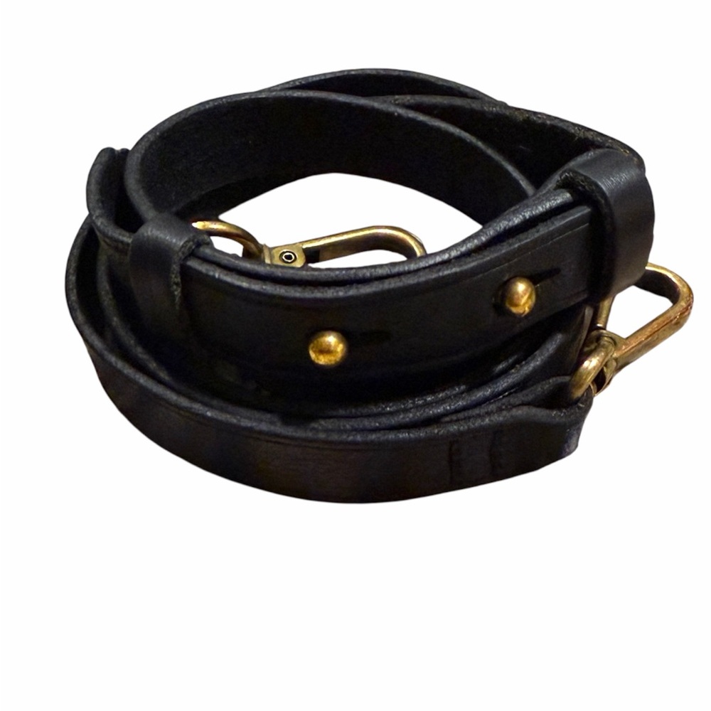 Madewell Transport Black Leather Replacement Strap
